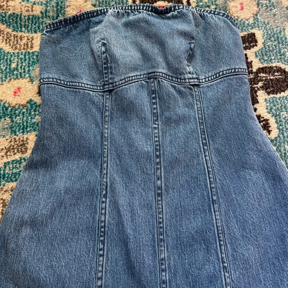 Pilcro by Anthropologie Blue Denim Midi Dress Size Medium - Picture 7 of 9
